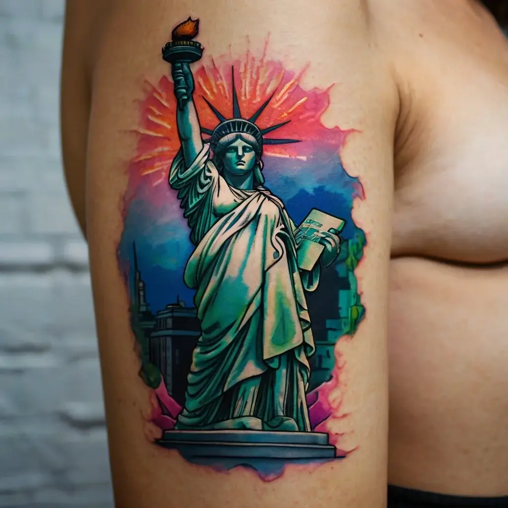 statue of liberty tattoos (32)