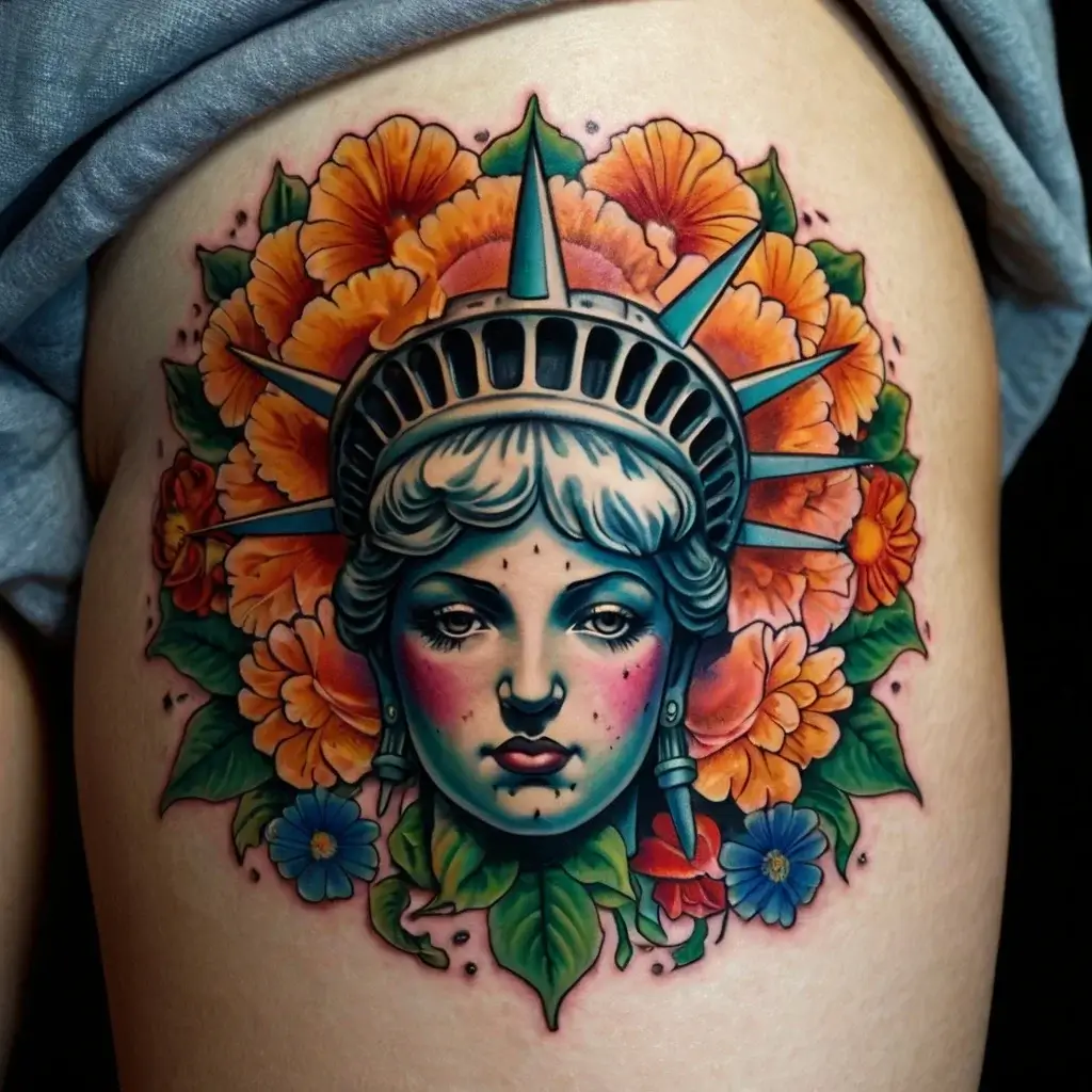 statue of liberty tattoos (33)