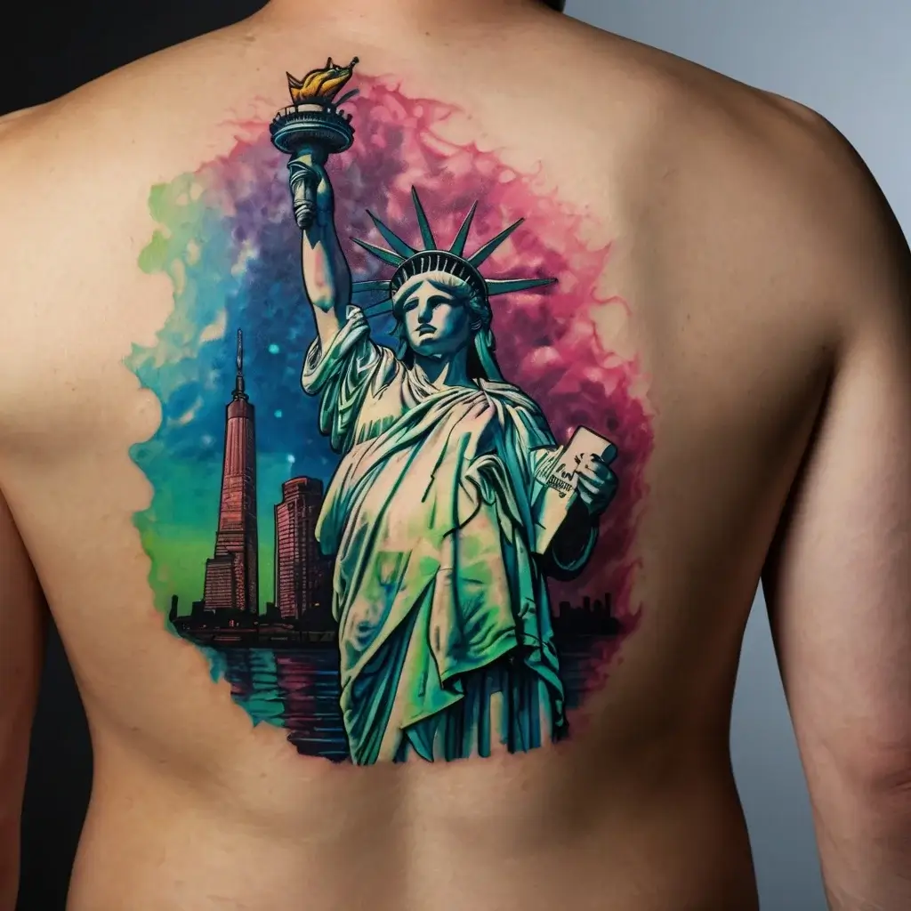 statue of liberty tattoos (34)