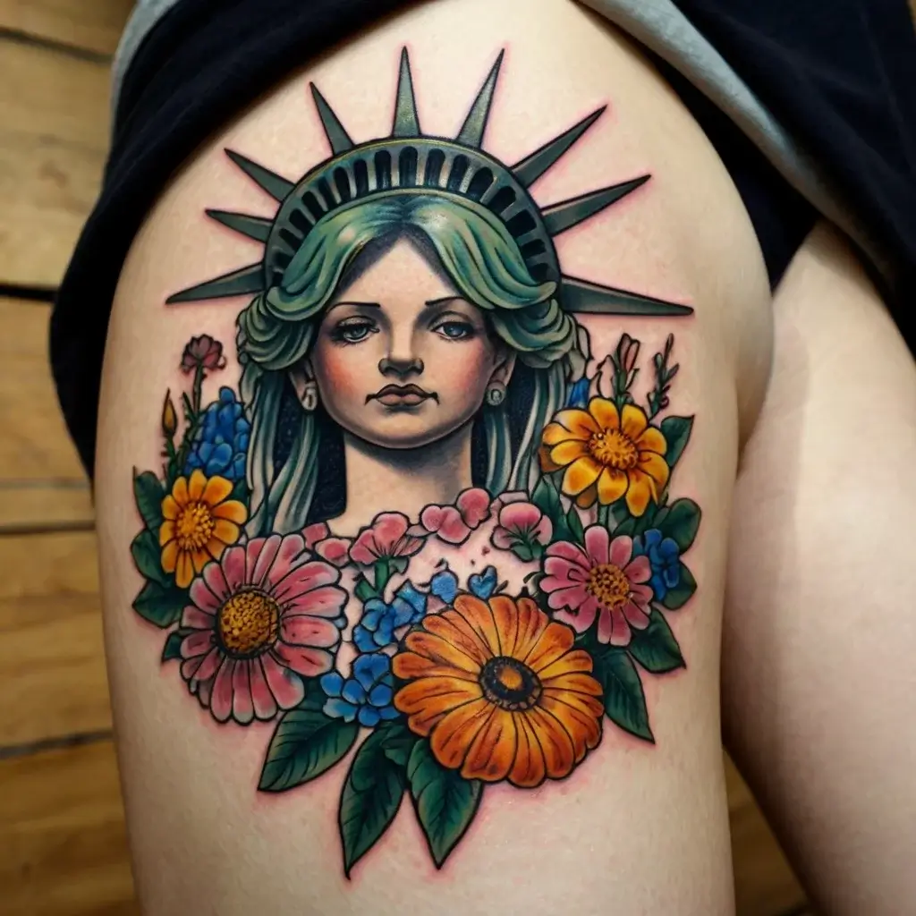 statue of liberty tattoos (36)