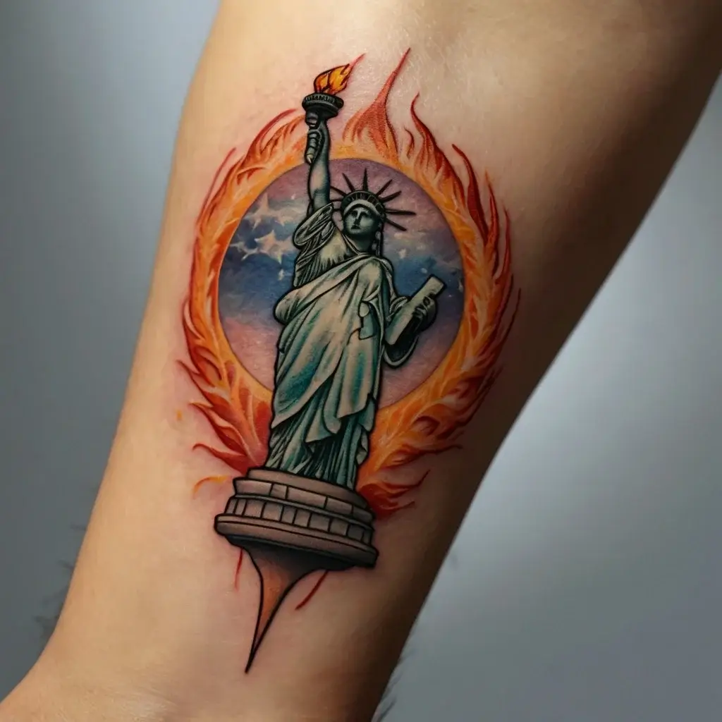 statue of liberty tattoos (4)