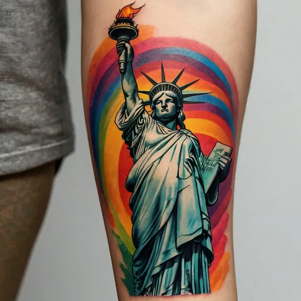 statue of liberty tattoos (40)