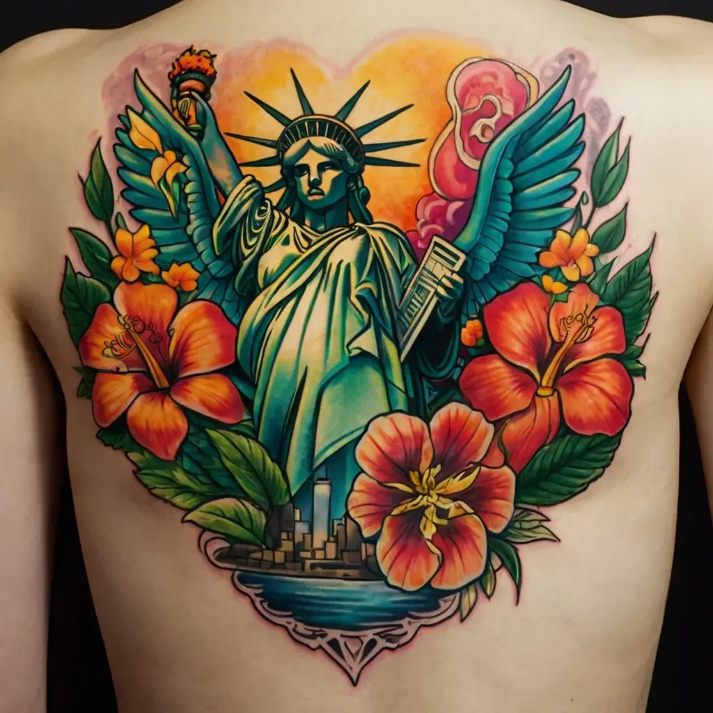 statue of liberty tattoos (43)