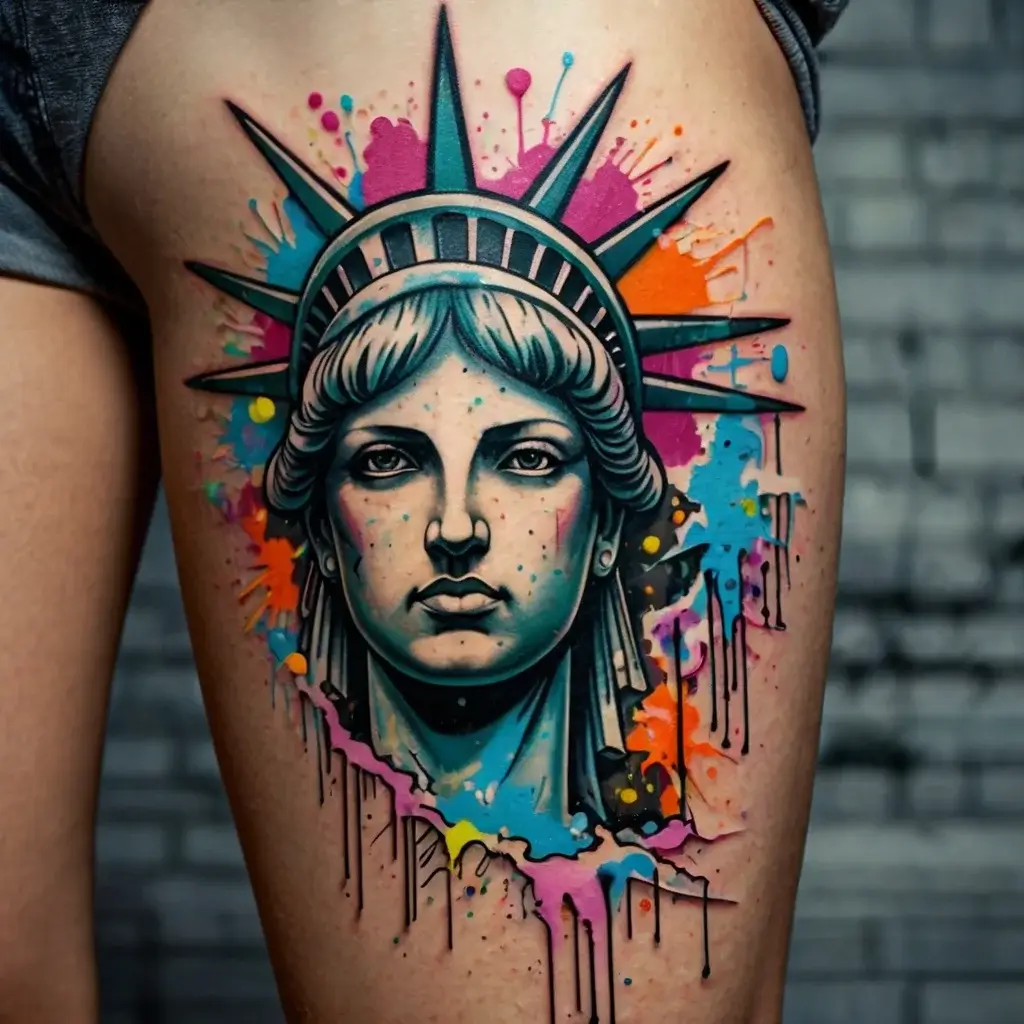 statue of liberty tattoos (46)