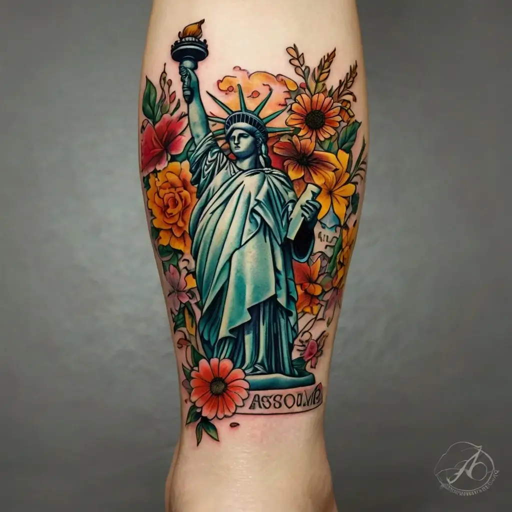 statue of liberty tattoos (48)