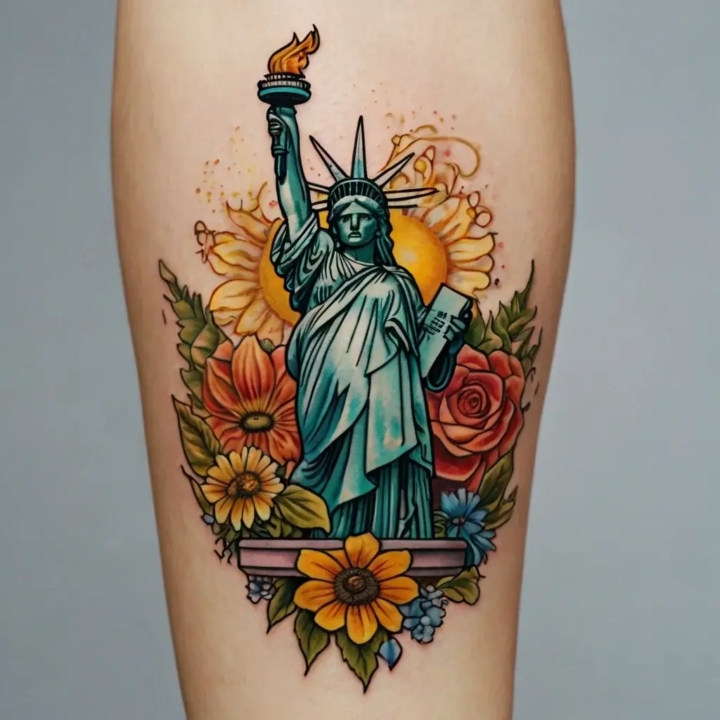 statue of liberty tattoos (50)