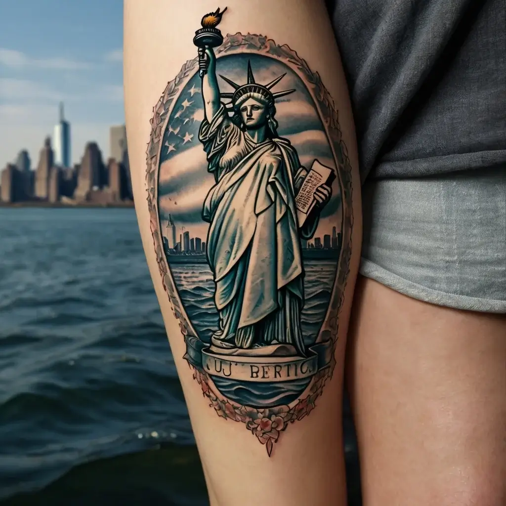 statue of liberty tattoos (57)