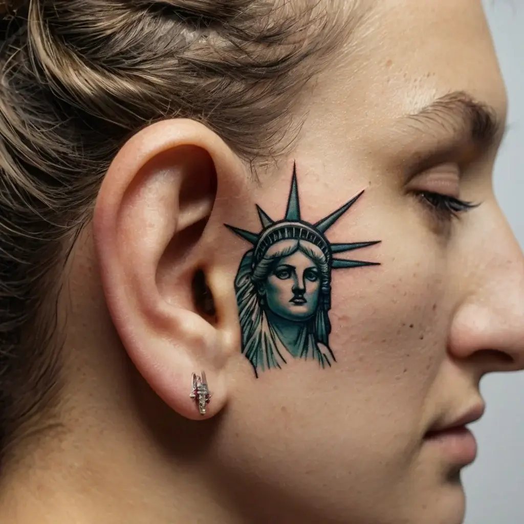 statue of liberty tattoos (6)