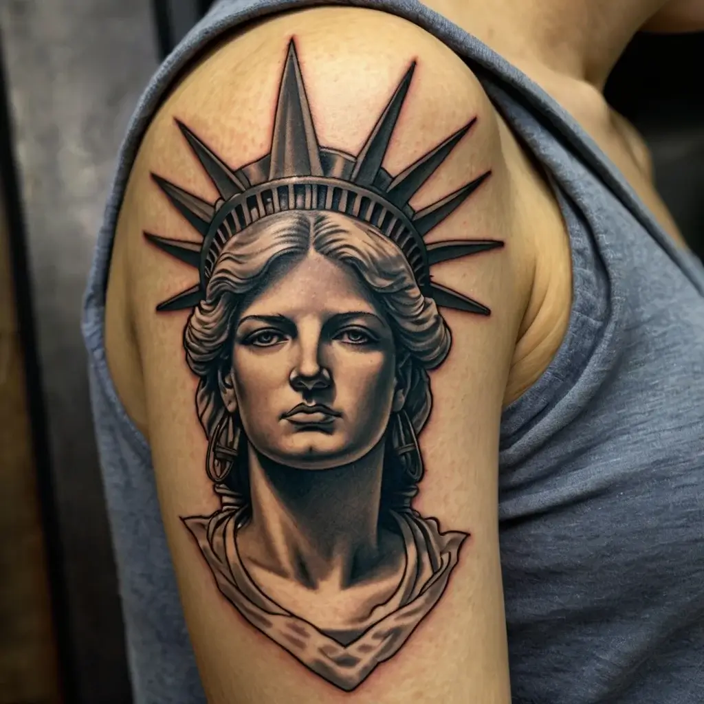 statue of liberty tattoos (60)