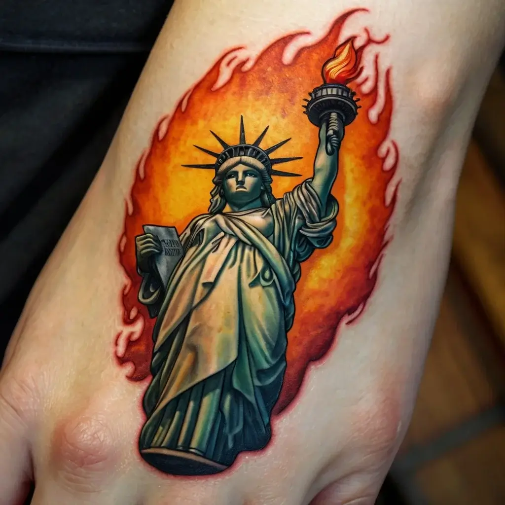 statue of liberty tattoos (70)