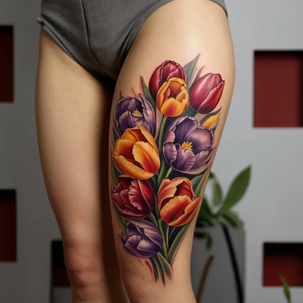 tulip tattoos (49)