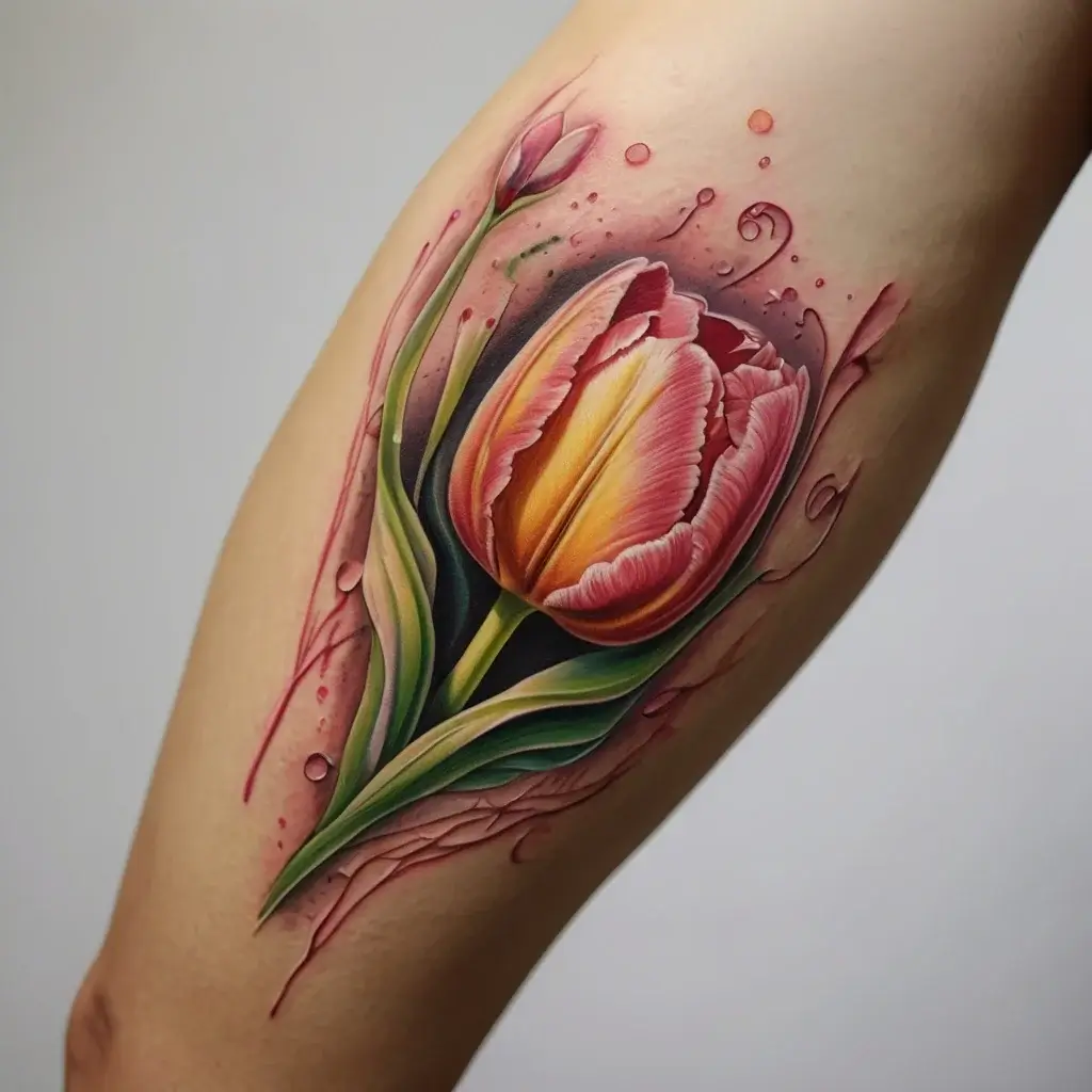 tulip tattoos (57)