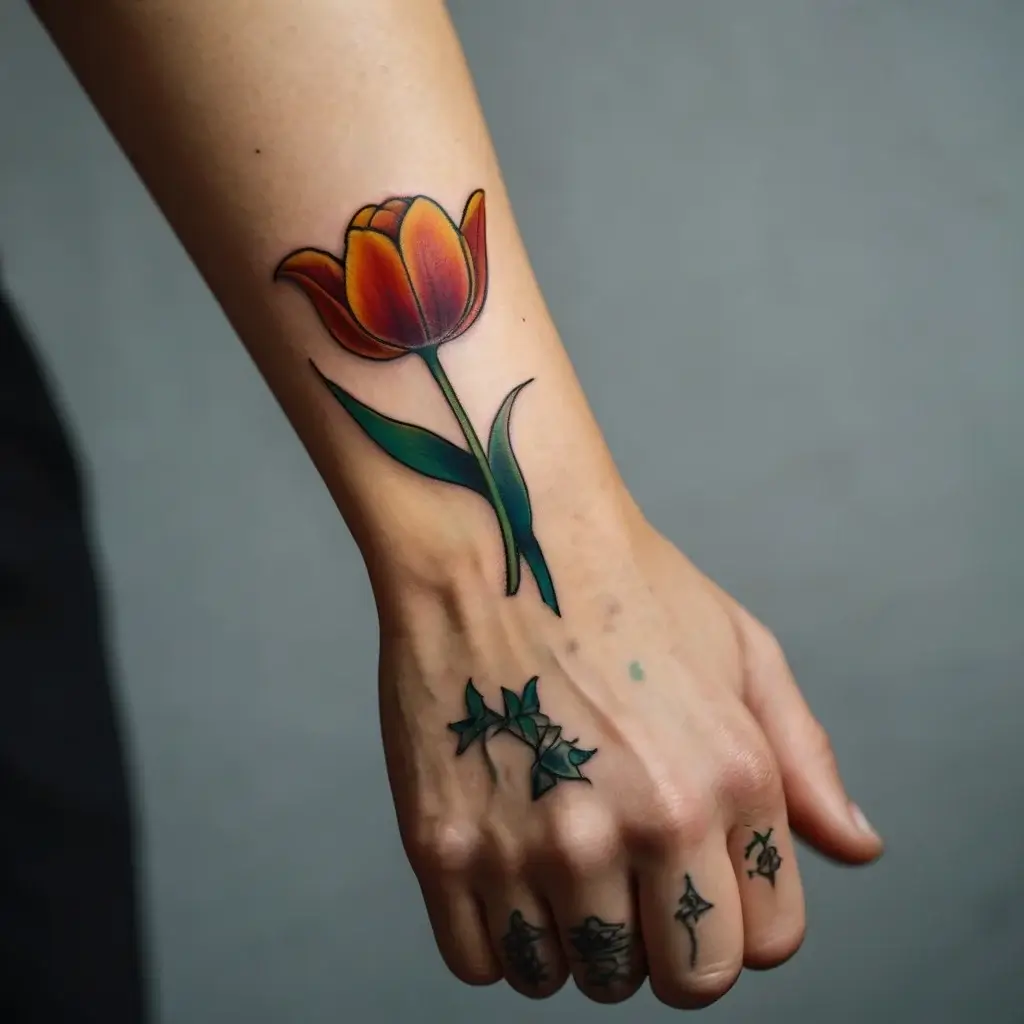 tulip tattoos (70)