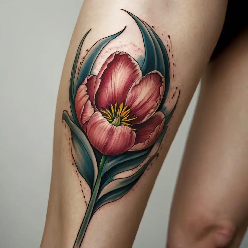 tulip tattoos (74)