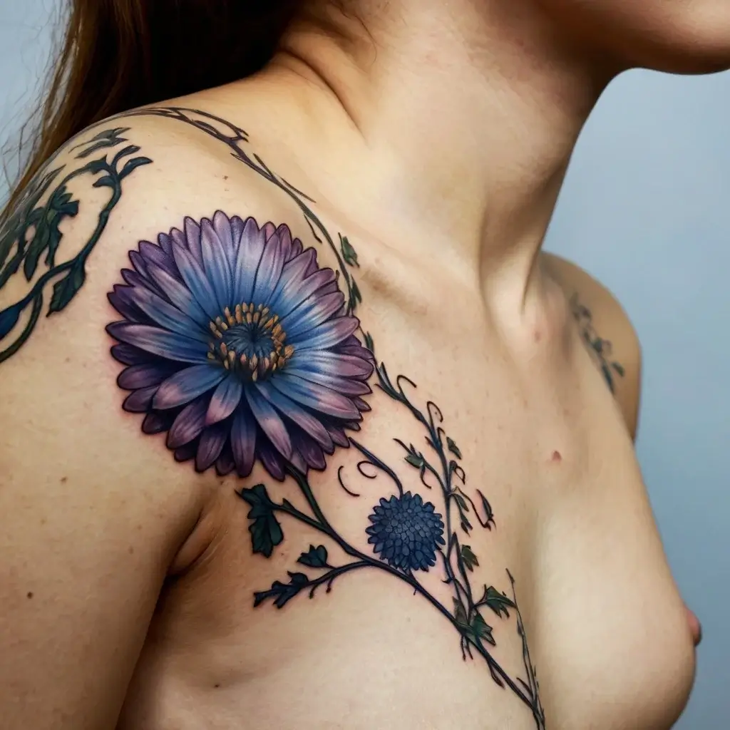 Chrysanthemum Tattoos (13)