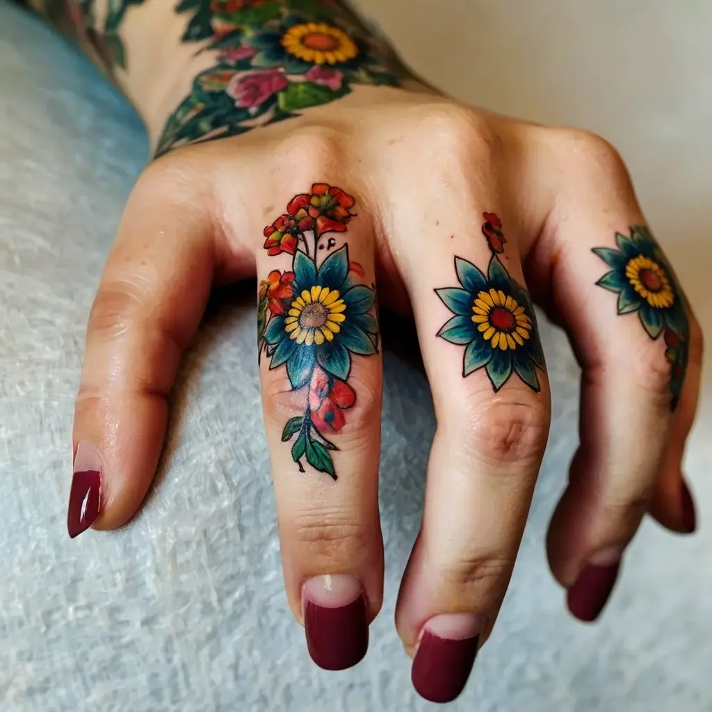 Chrysanthemum Tattoos (25)