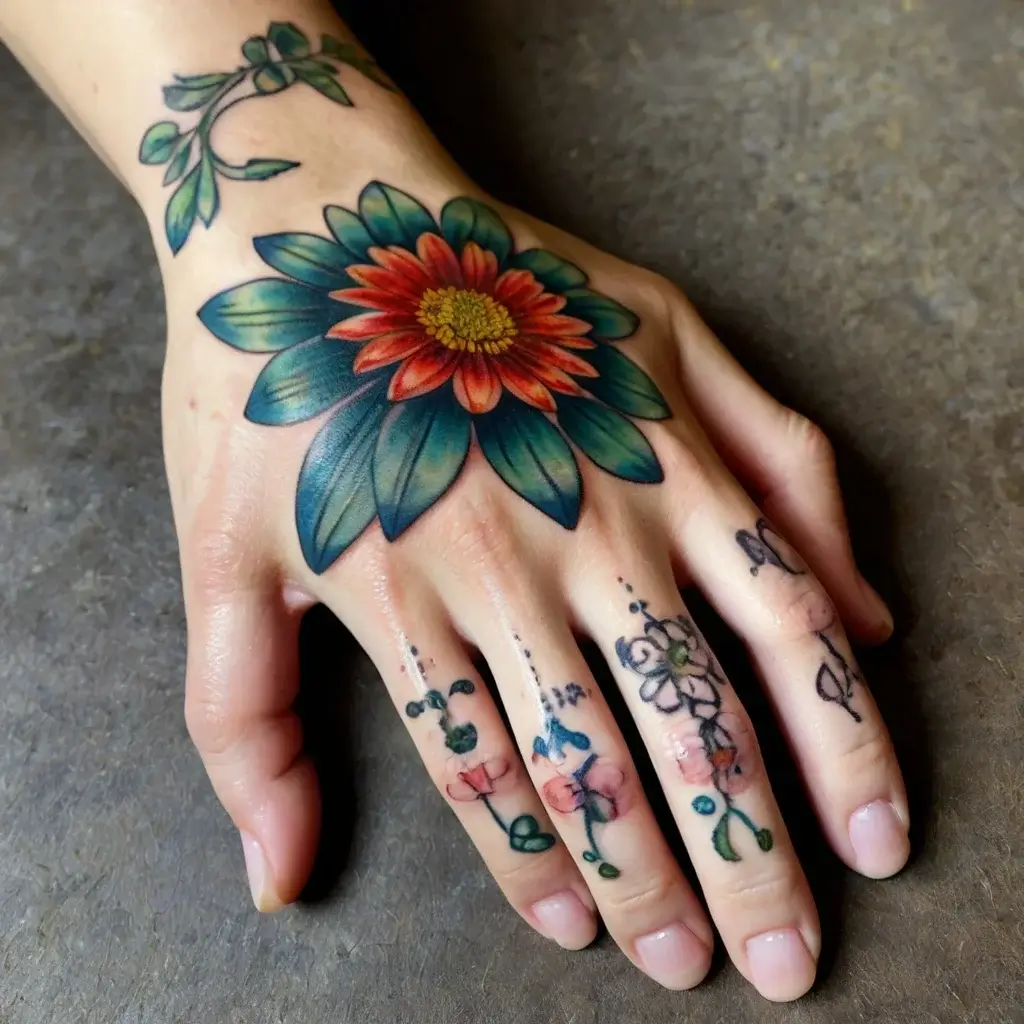 Chrysanthemum Tattoos (26)