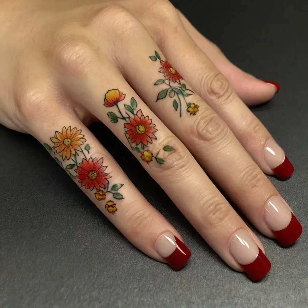 Chrysanthemum Tattoos (33)