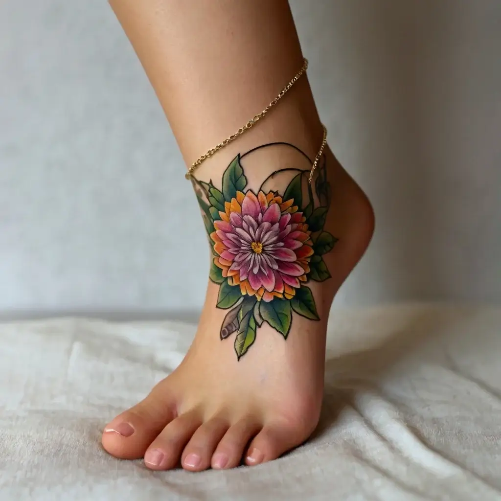 Chrysanthemum Tattoos (34)