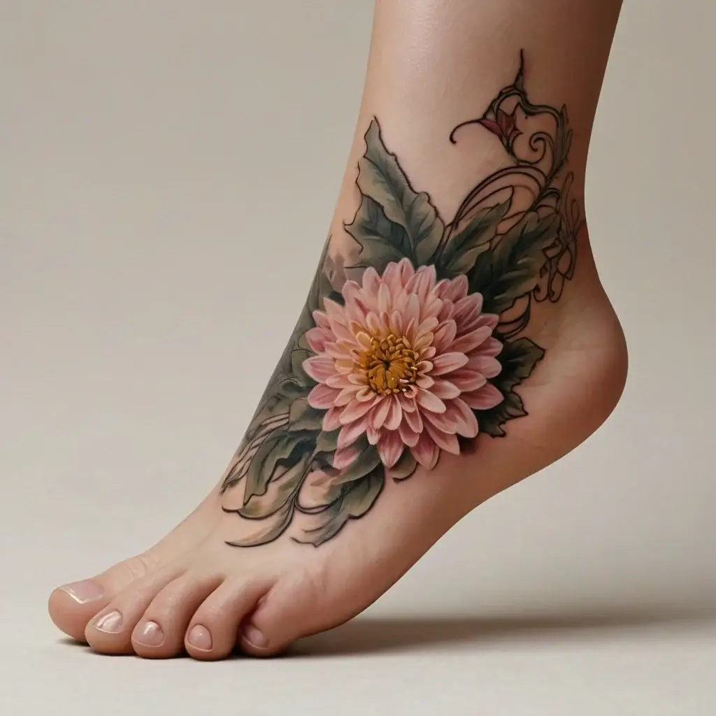 Chrysanthemum Tattoos (35)