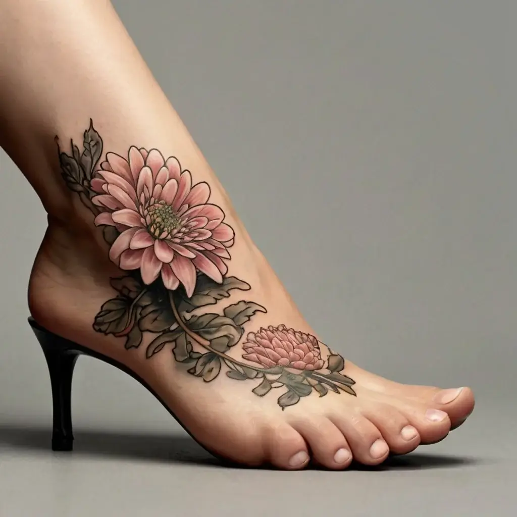 Chrysanthemum Tattoos (36)