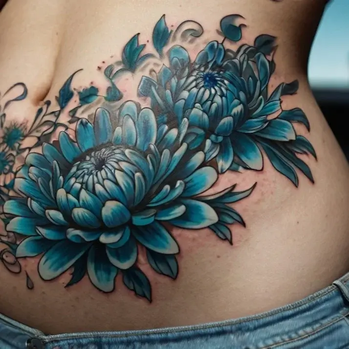 Chrysanthemum Tattoos (37)