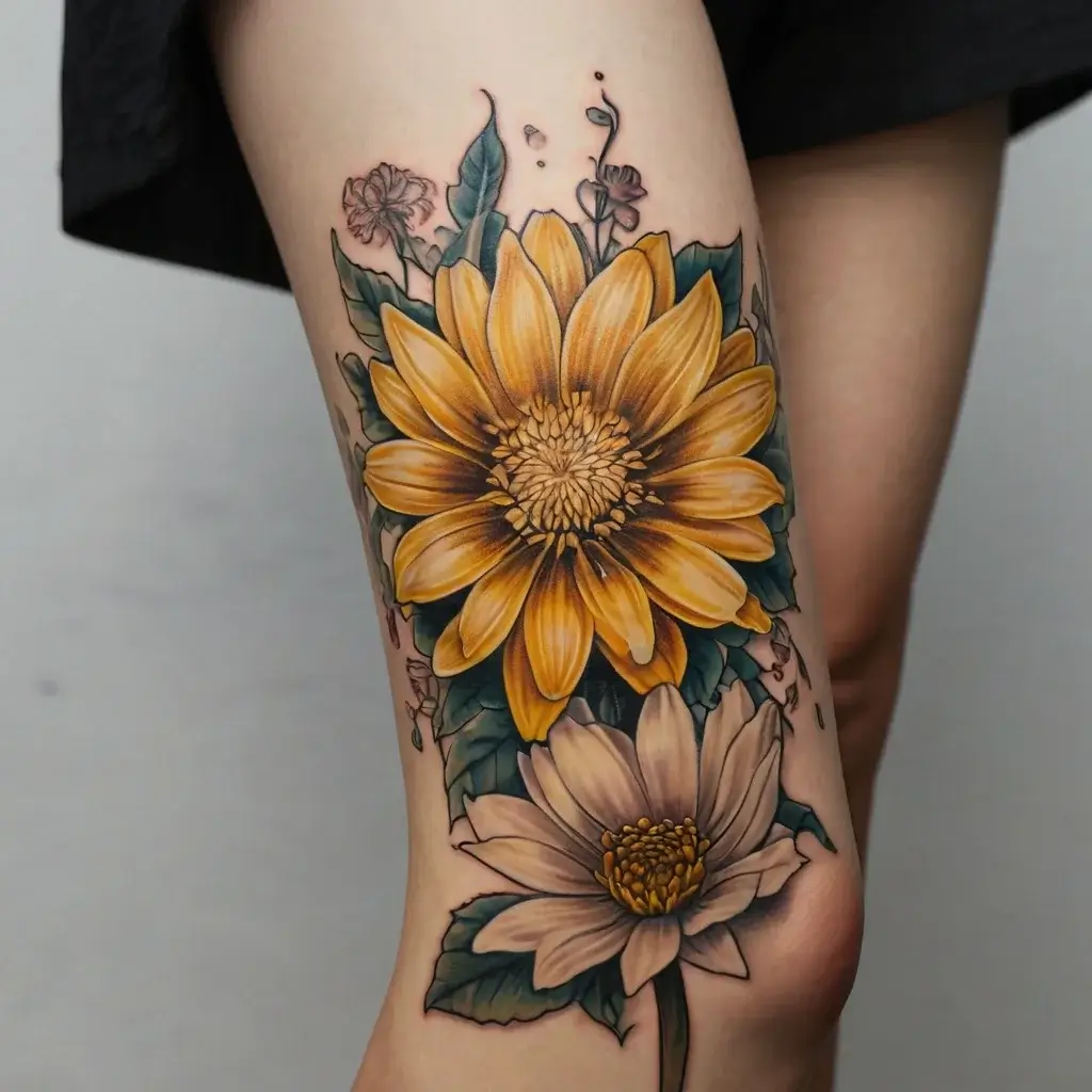 Chrysanthemum Tattoos (39)