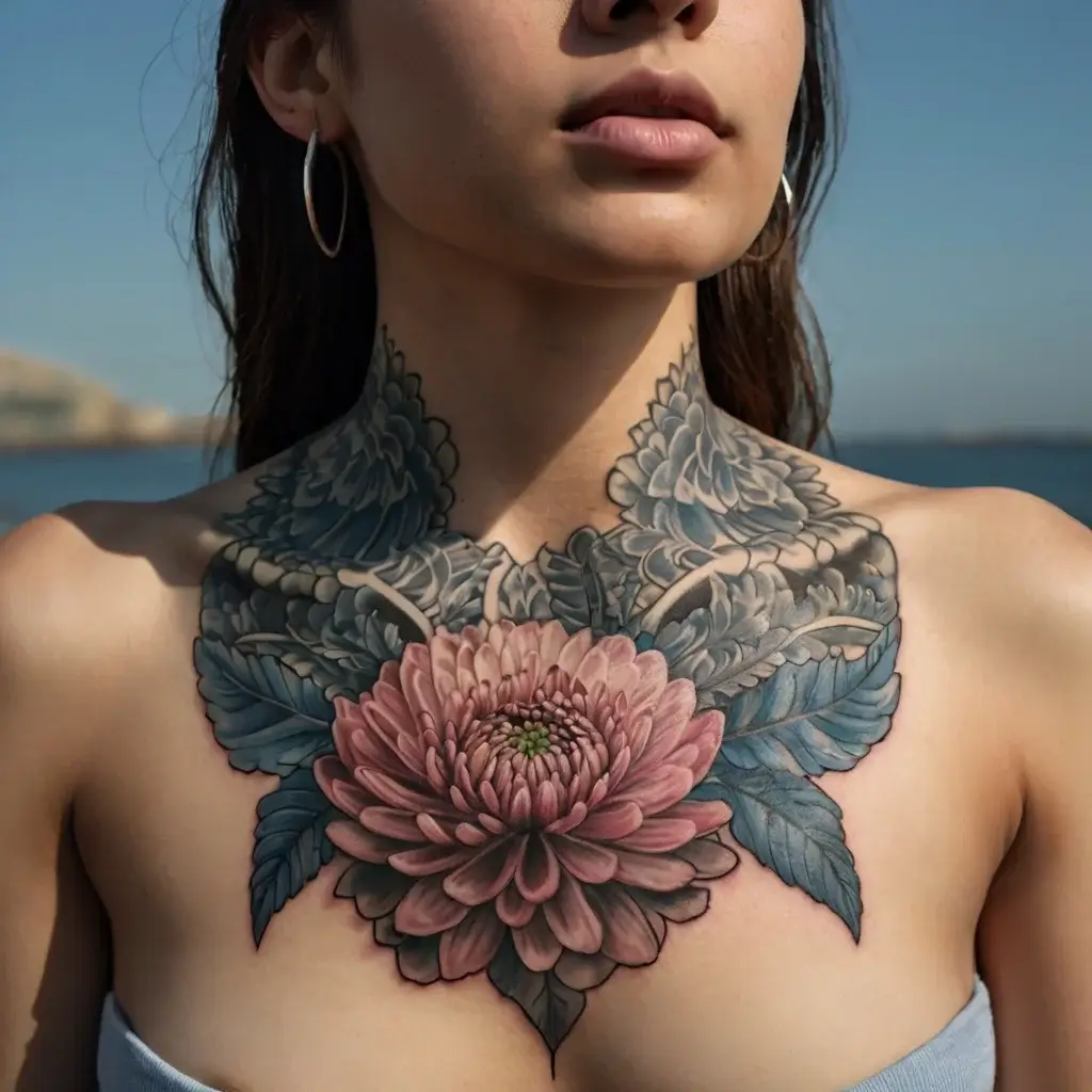 Chrysanthemum Tattoos (42)