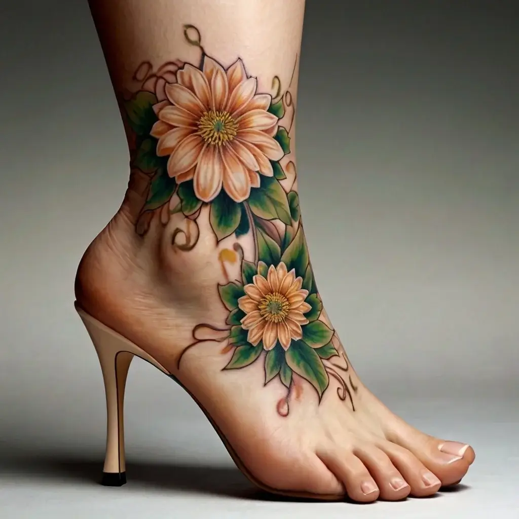 Chrysanthemum Tattoos (47)