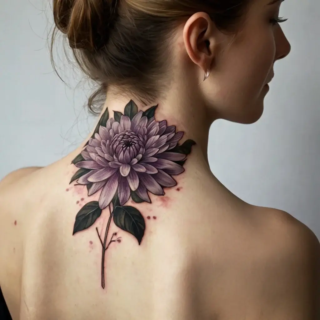 Chrysanthemum Tattoos (52)