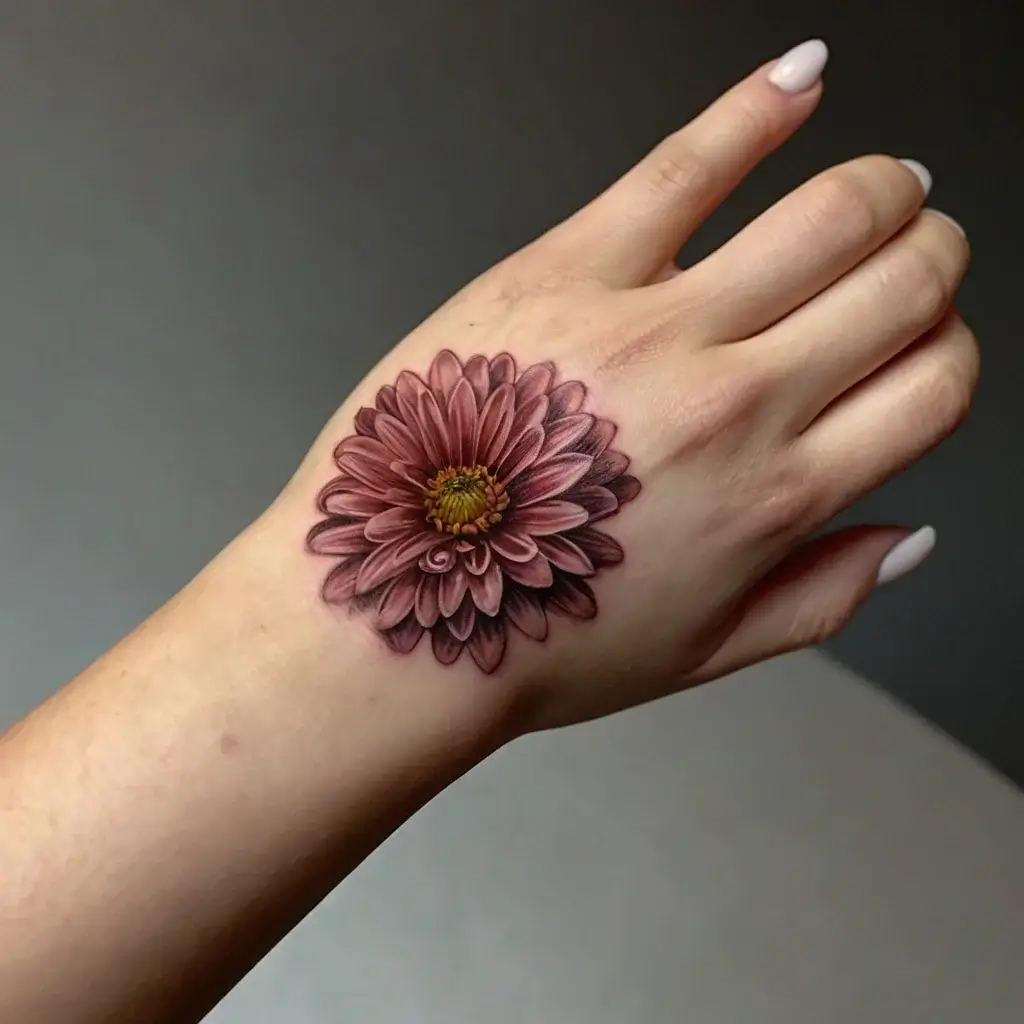 Chrysanthemum Tattoos (53)