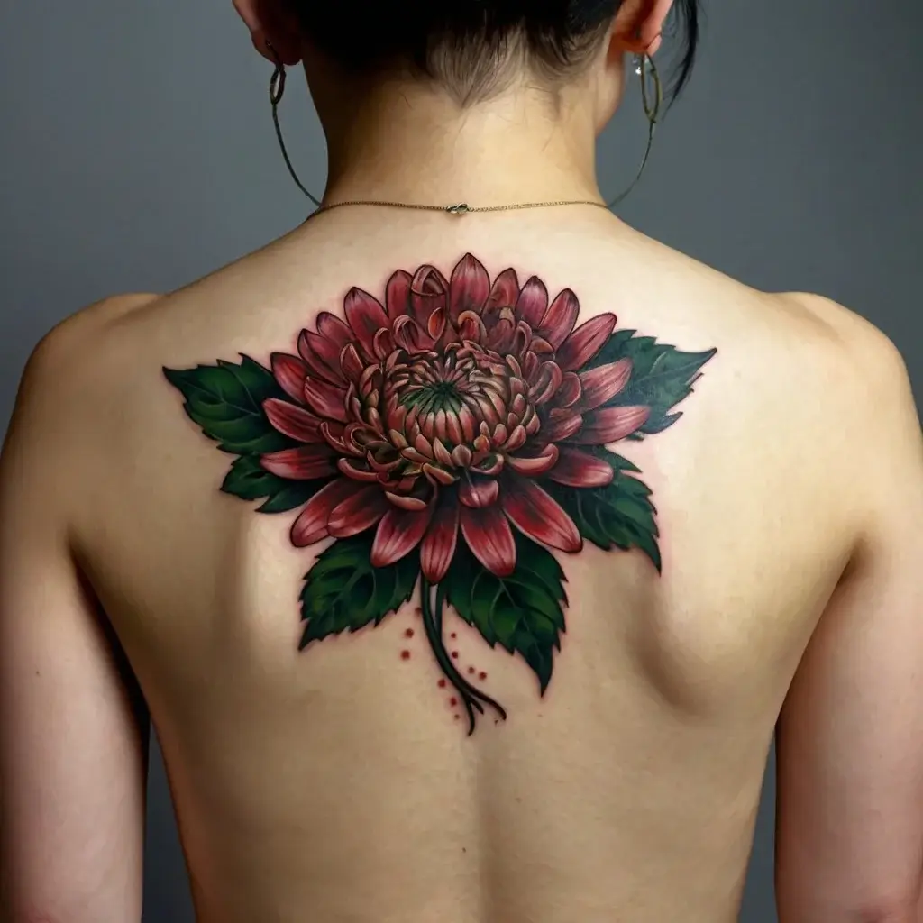 Chrysanthemum Tattoos (54)