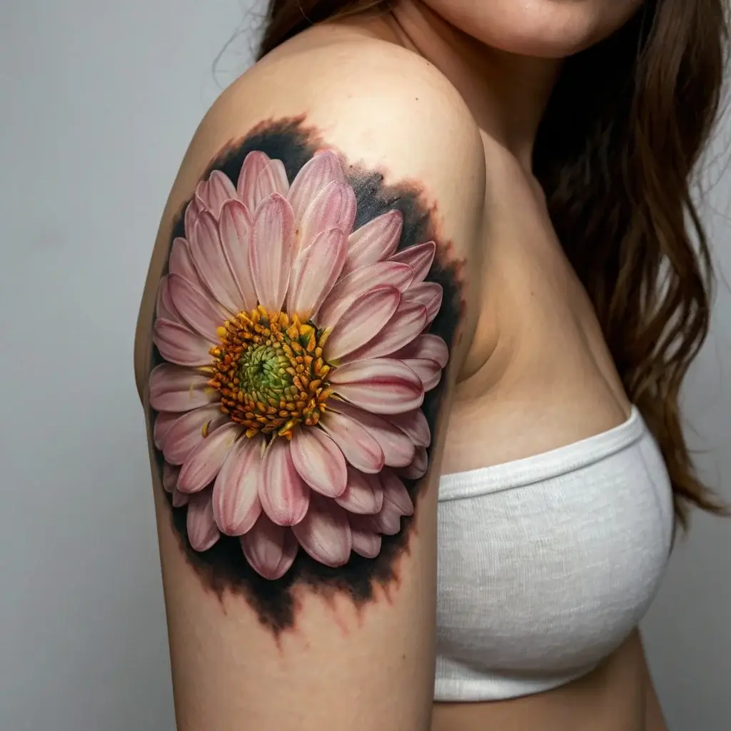 Chrysanthemum Tattoos (55)