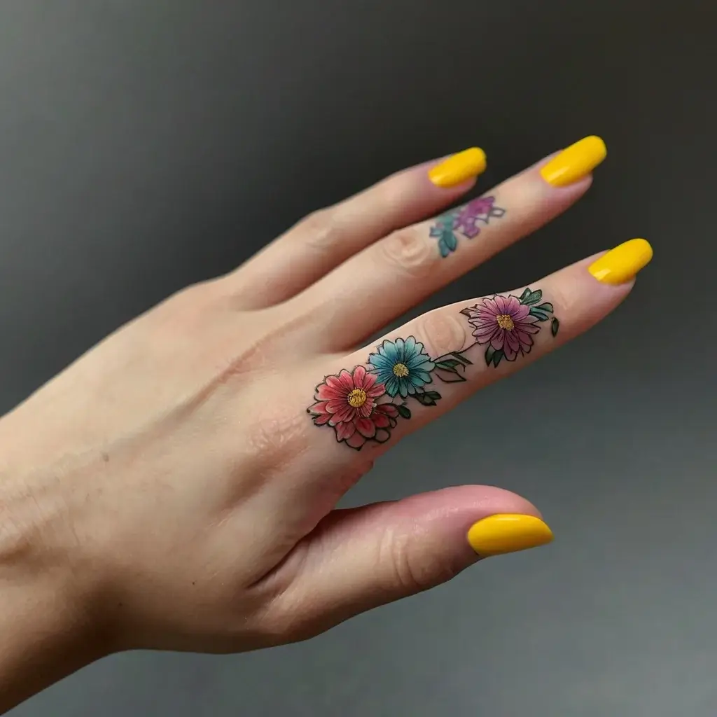 Chrysanthemum Tattoos (58)