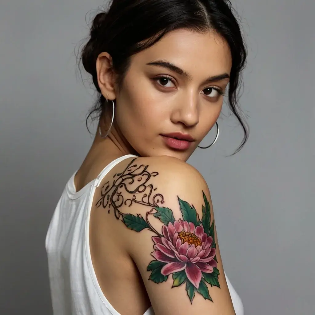 Chrysanthemum Tattoos (63)