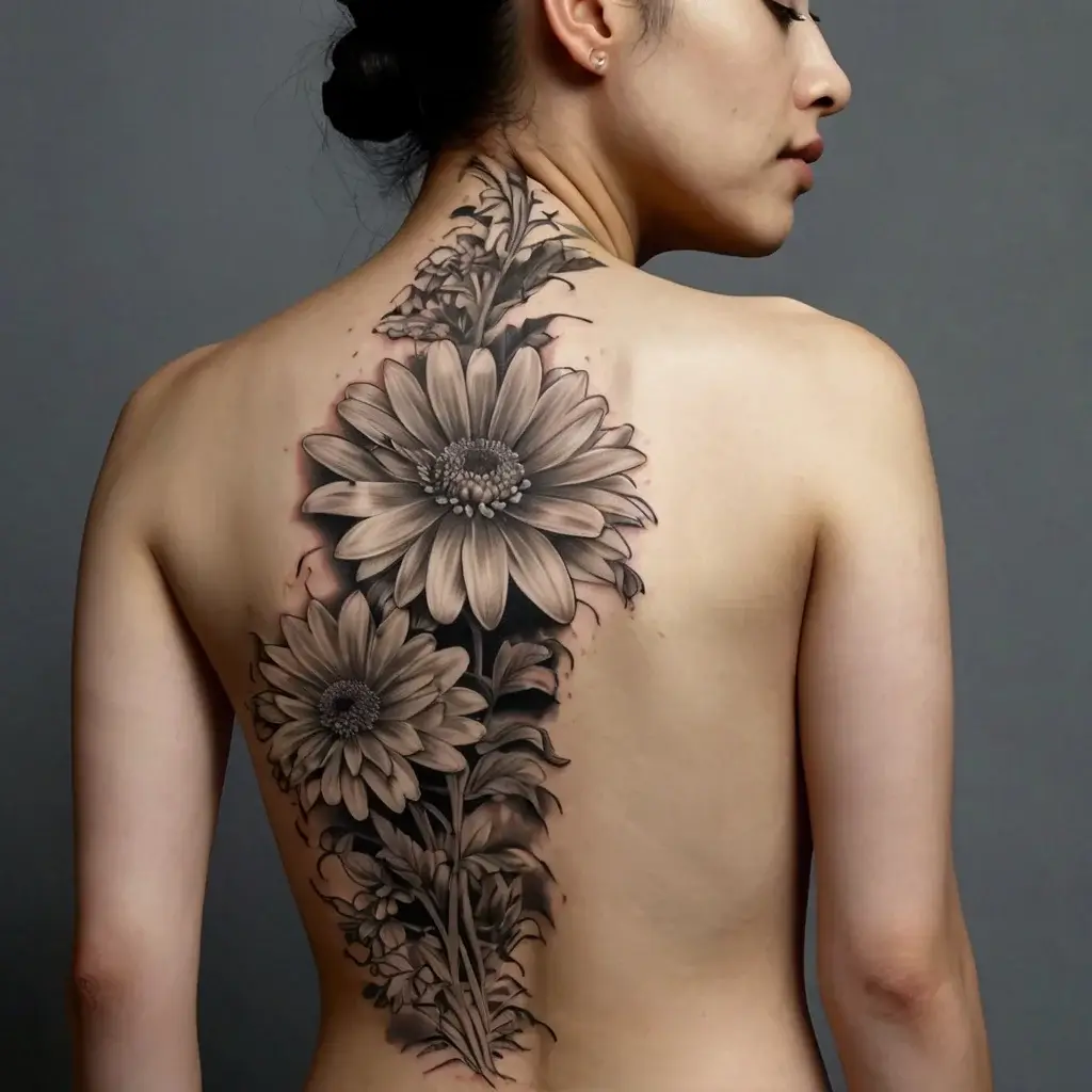 Chrysanthemum Tattoos (68)