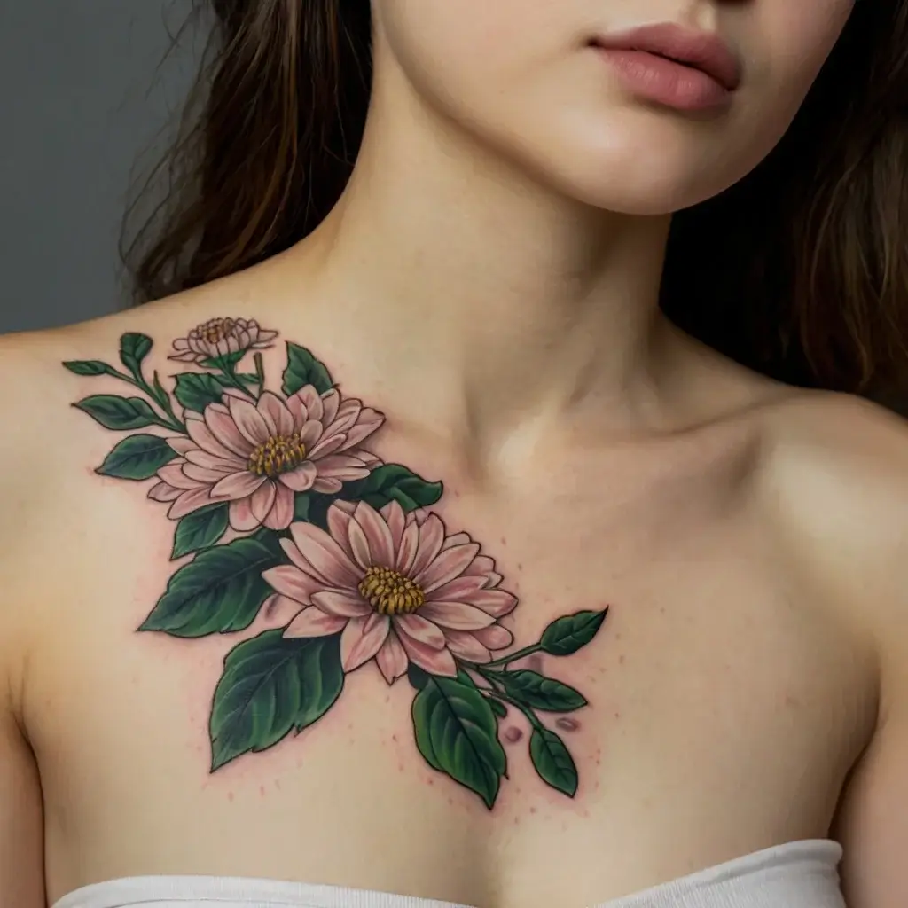 Chrysanthemum Tattoos (70)