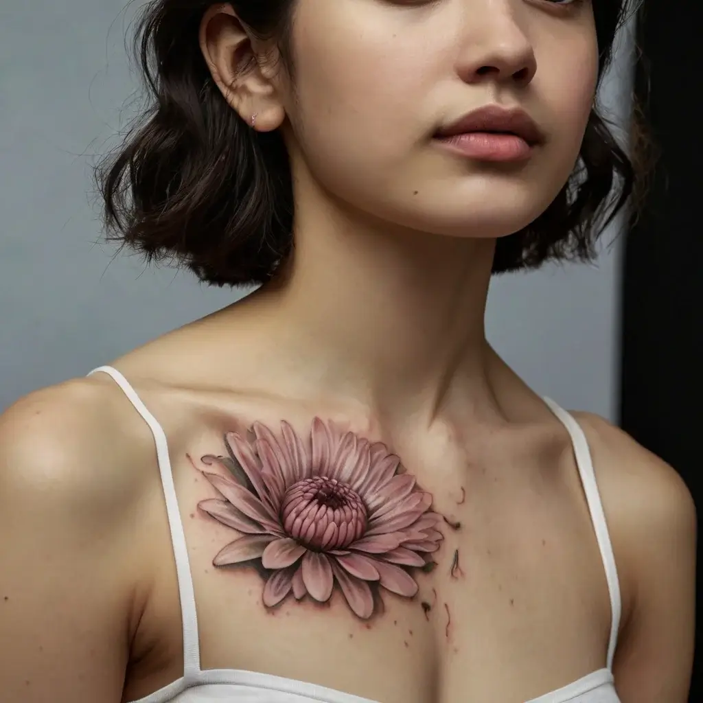 Chrysanthemum Tattoos (71)