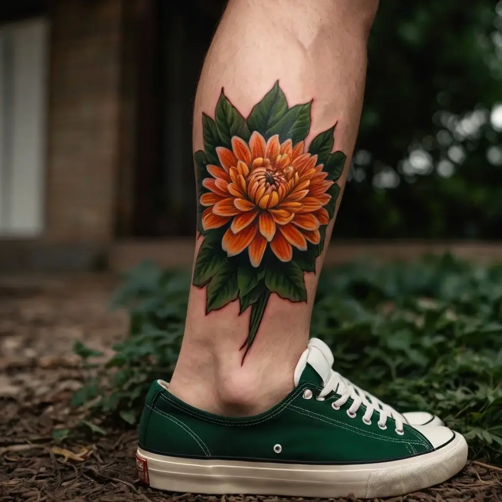 Chrysanthemum Tattoos (77)