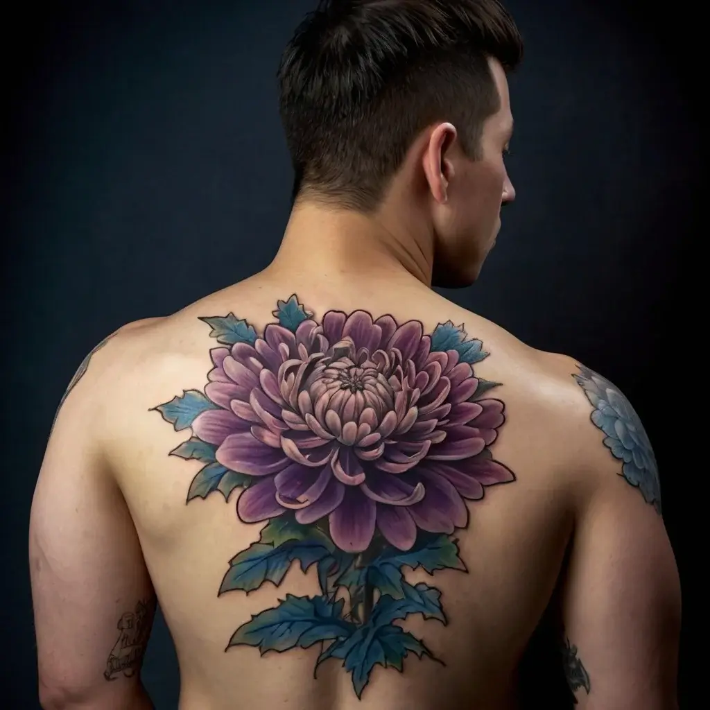 Chrysanthemum Tattoos (82)