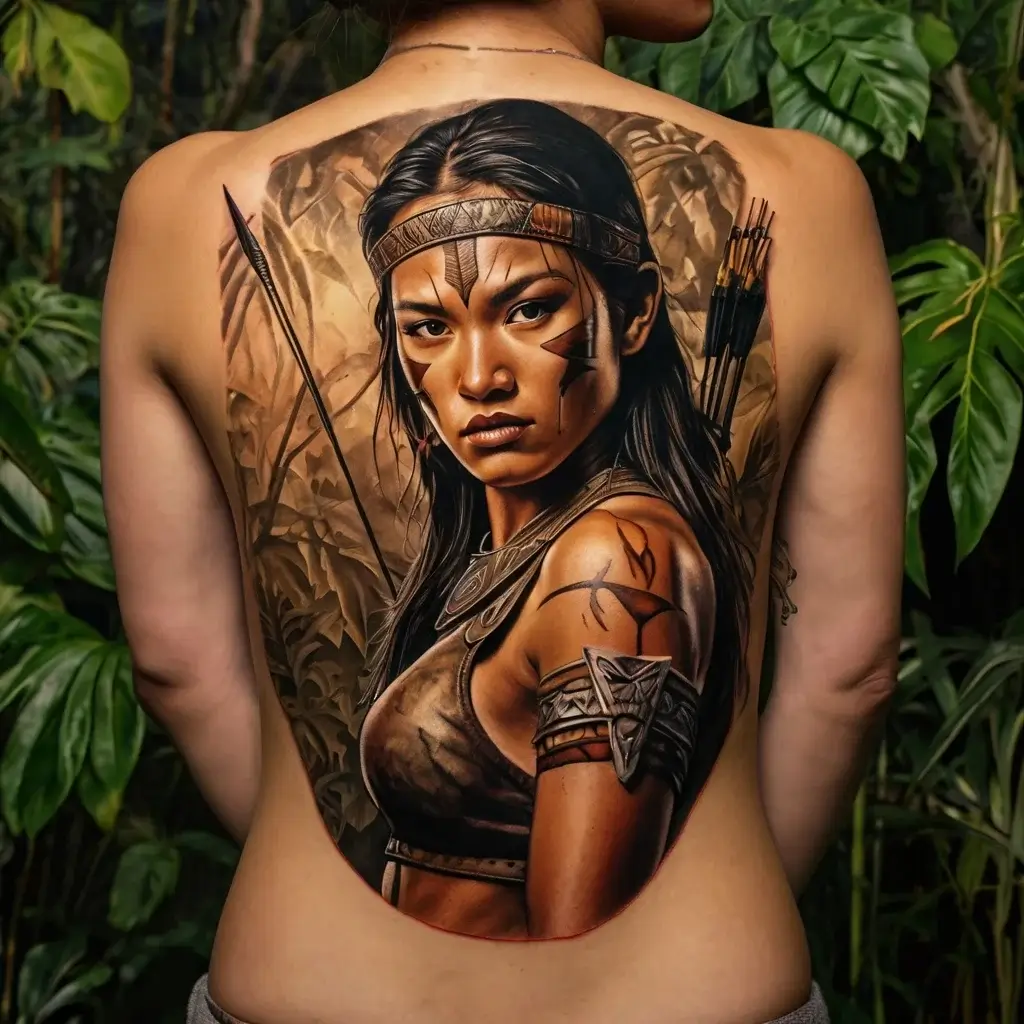 Female Warrior Tattoos (17)