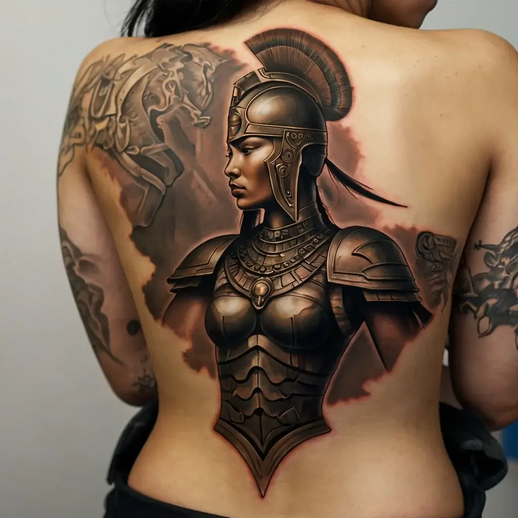 Female Warrior Tattoos (19)