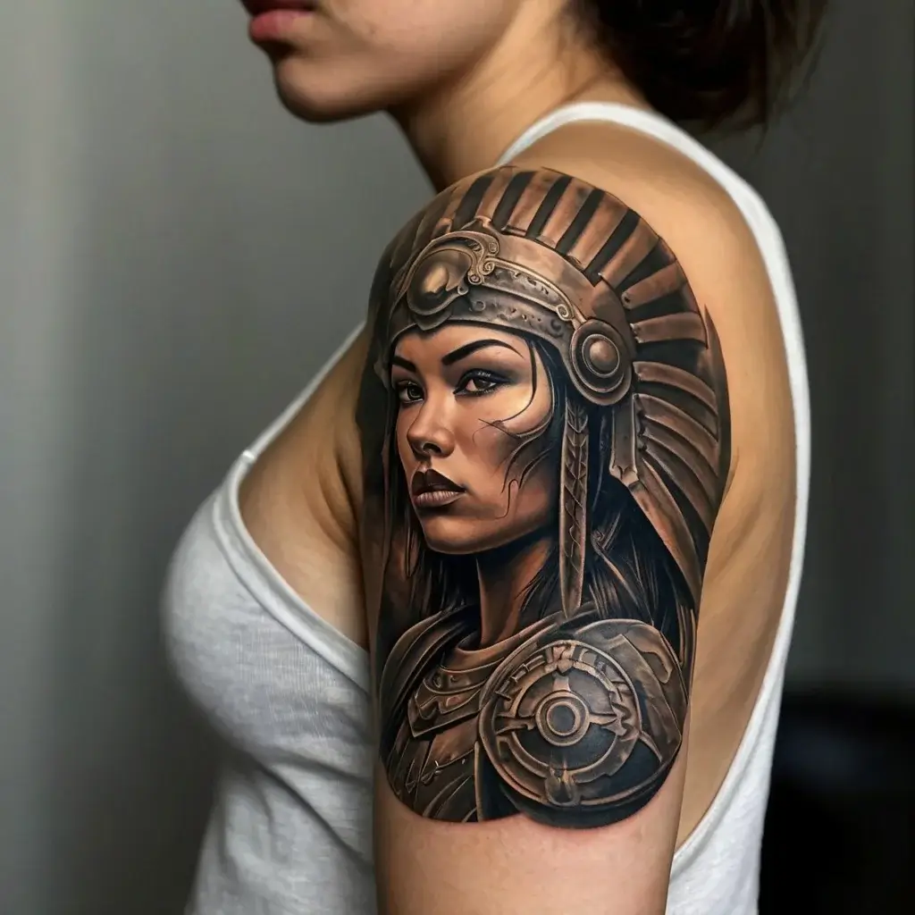 Female Warrior Tattoos (20)