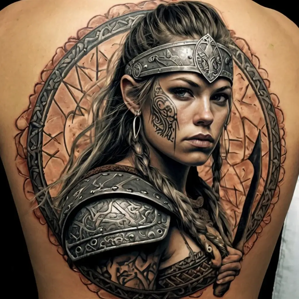 Female Warrior Tattoos (21)