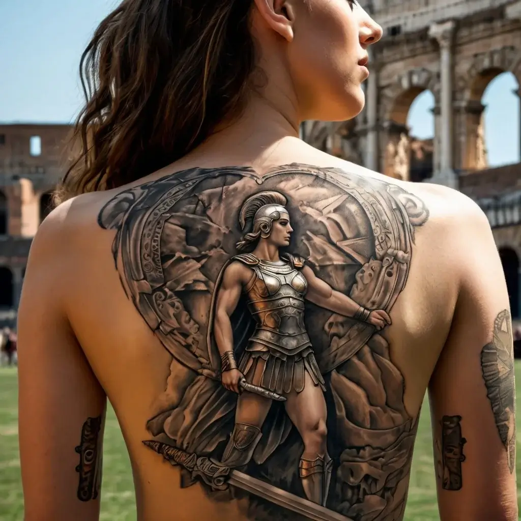 Female Warrior Tattoos (22)