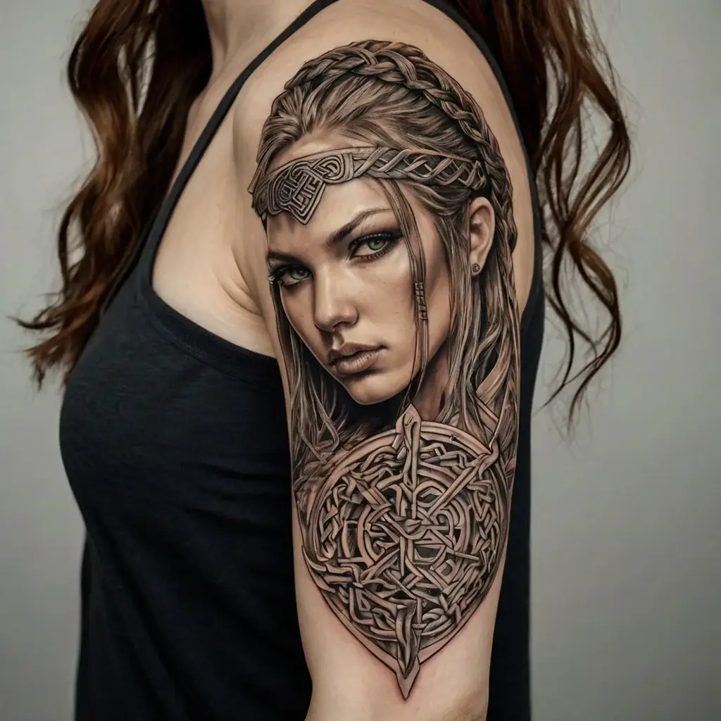 Female Warrior Tattoos (23)