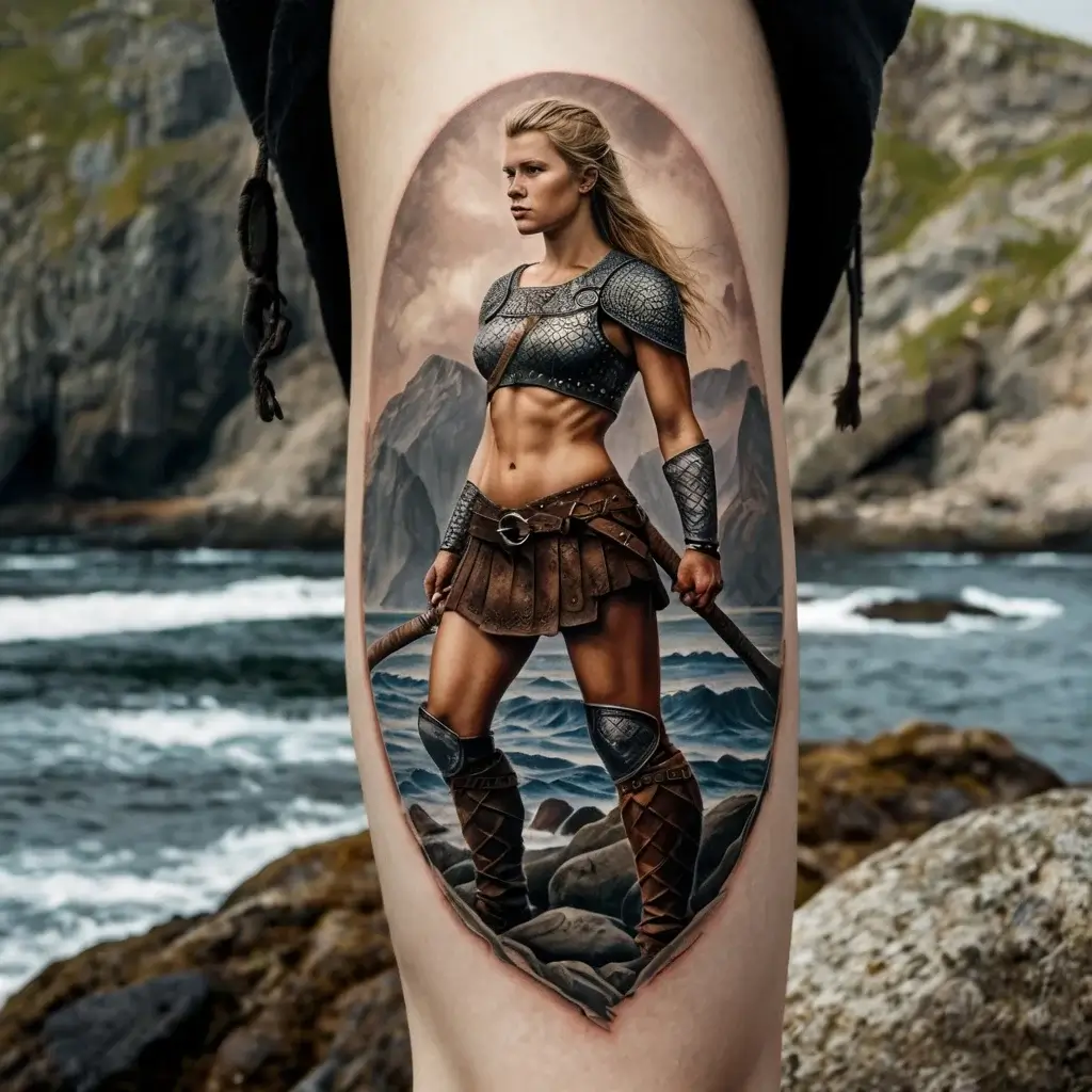 Female Warrior Tattoos (25)