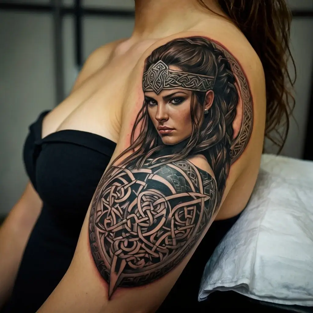 Female Warrior Tattoos (26)