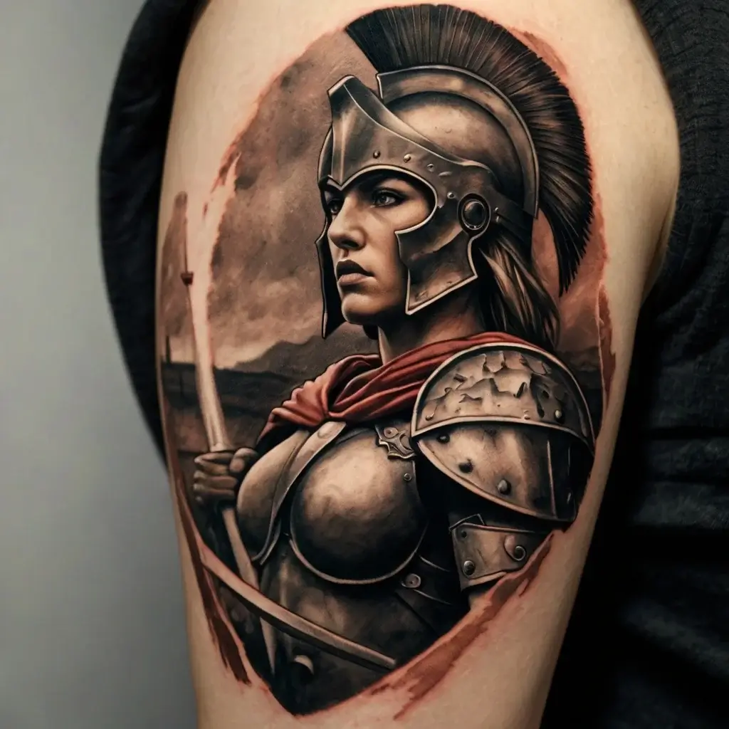 Female Warrior Tattoos (29)