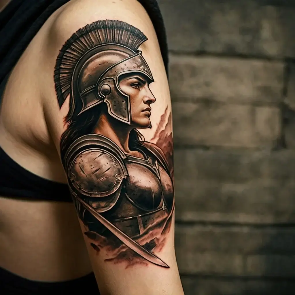 Female Warrior Tattoos (30)